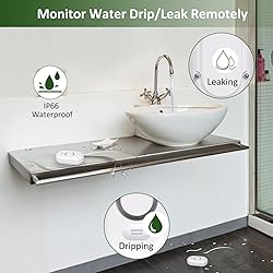 METAK Water Leak Detector Sensor Alarm: Home Water
