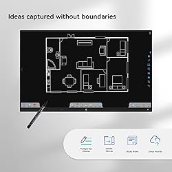 TIBURN R1 75" Smart Board, Touchscreen Display, 4K