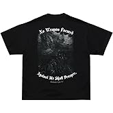 SAINT KAIZEN Isaiah 54:17 Tee Shirt – Black | Oversized Christian Gym Tee, Faith-Inspired Fitness Apparel Black