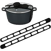 FAILUN 2PCS Silicone Lid Latch for Pots - Universal Lid Latch Strap for Crockpot, Crock Pot Lid Strap, Crockpot Locking Lid, Slow Cooker Lid Lock, Silicone Travel Latch for Casserole Dishes and Pans