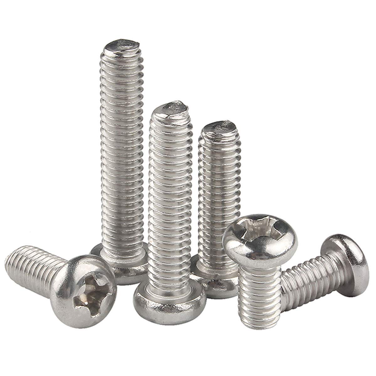 YOFASEN M6 Stainless Steel Machine Screws, Corrosion Resistant Pm Screws,M6*95Mm/5Pcs — image 1