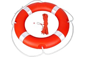 23" and 28" Life Ring Boat Safety Throw Ring, Life Ring for Boating Safety, Boat Throw Rings with Reflective Strip, Throw Rin