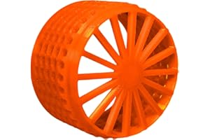 HANDMADE Anemone Guard For Hygger Mini Wave Maker hygger 1600 GPH 14w - PROTECT YOUR ANEMONE AND INVERTS WITH THIS ANEMONE GUARD - MADE WITH FISH SAFE PLASTIC *ORANGE*