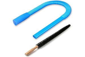 Flexible Lint Vacuum Hose Attachment: Dryer Vent Cleaning Kit, Lint Brush Lint Remover Power Washer Compatible with All Vacuu