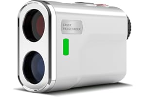 S.FINE Golf Rangefinder with Slope Switch-1500 Yards Laser Range Finder, Slope Measurement, Flag Lock with Pulse Vibration, 6X Magnification, Rechargeable