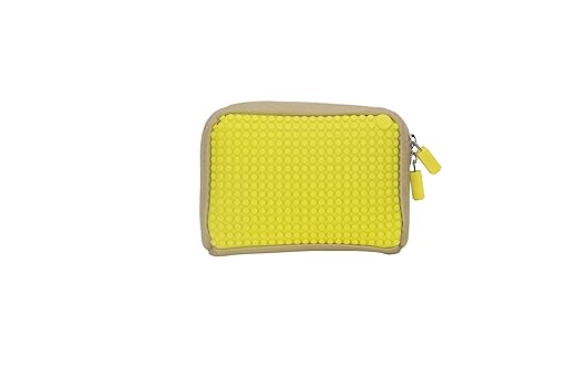 Upixel WY-B001-TG Handtasche aus Leinen, Beige/gelb