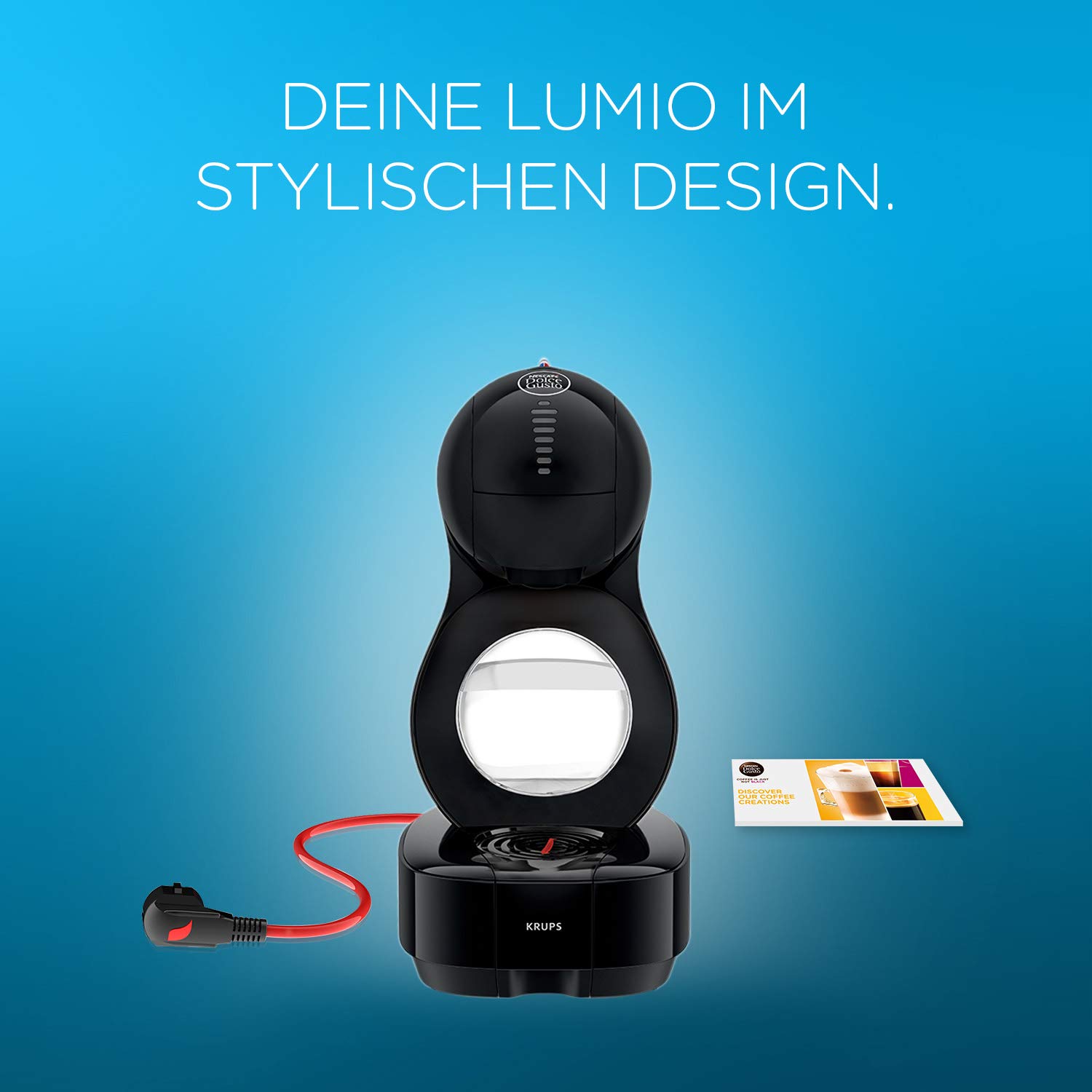 depósito de 1 L para bebidas calientes y frías Dolce Gusto Krups KP1308  Cafetera de cápsulas Dolce Gusto automática 1600 W de 15 bares de presión  color negro Cafeteras Pequeño electrodoméstico futakuchi-hakata.com