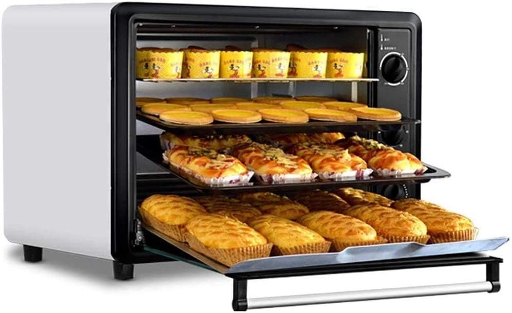 YHLZ 60L Kitchen Oven, Home Baking Multi-Function Automatic Large-Capacity Cake Electric Oven, 120 Minutes Baking Timing, 360 ยฐ Rotating Baking Fork