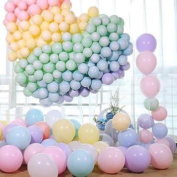 Party Propz Pastel Colored Balloons For Baby Shower Birthday