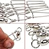 Sougayilang-Fishing-Ball-Bearing-Swivel-Snap-Saltwater-Fishing-Swivels-with-Coastlock-Snap-Connector-Fishing-Tackle