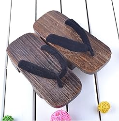 GK-O Mens Japanese Traditional Shoes Geta Wooden