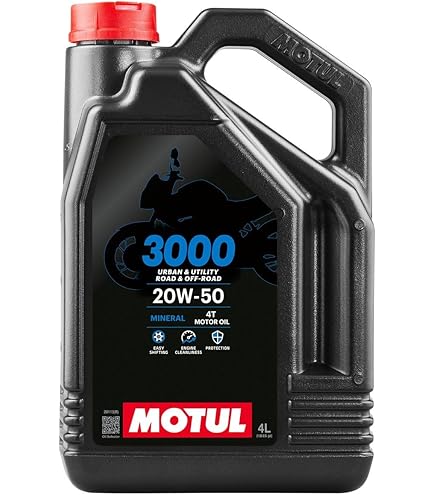 Amazon.com: Motul 3000 4T Oil - 20W50-1L. : Automotive