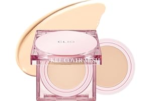 CLIO PROFESSIONAL CLIO Kill Cover Mesh Glow Cushion Foundation ([Refill Included] 15g*2, 21N LINEN), Glass Skin, Long-Lasting, Lightweight, Buildable Coverage, Glowy Skin Makeup