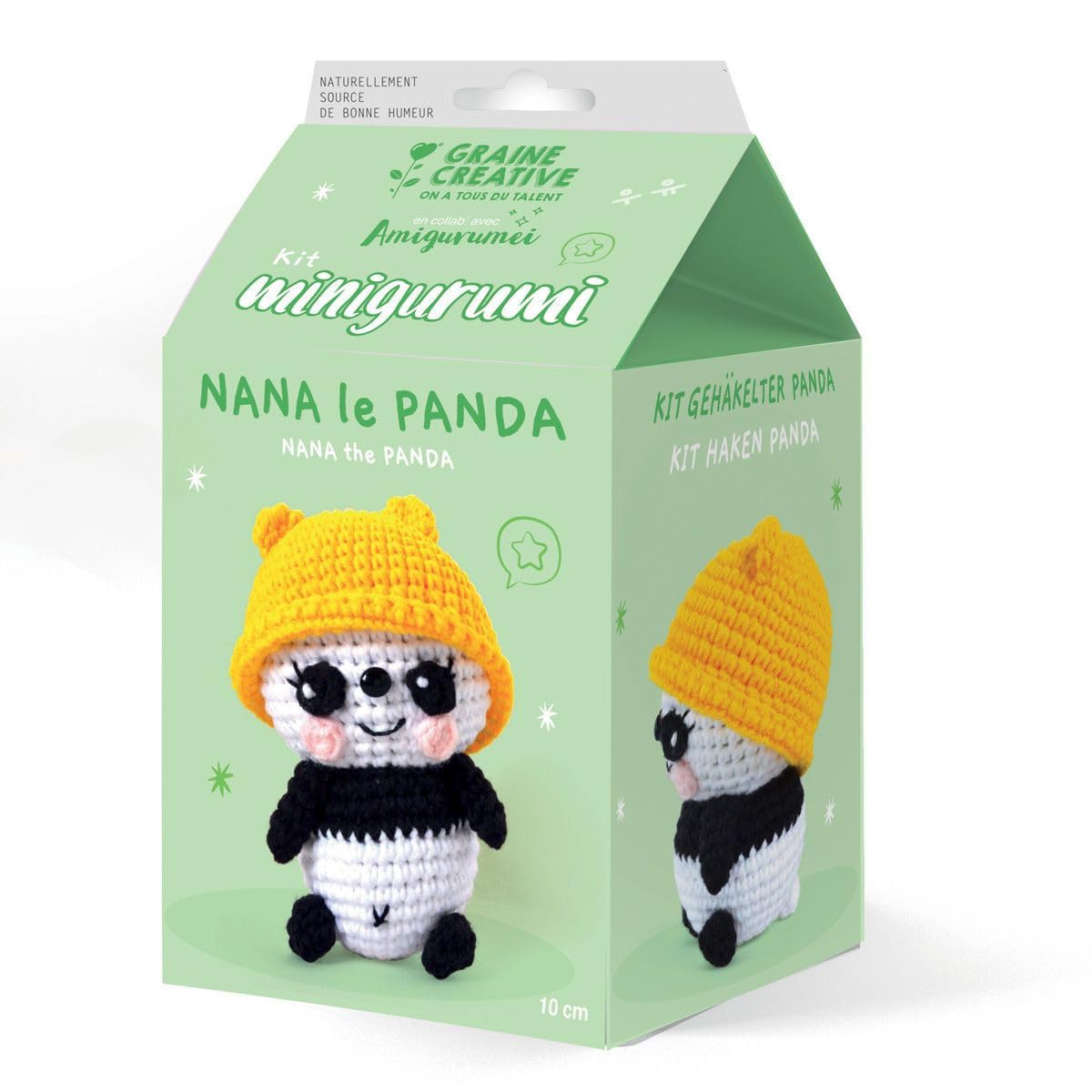 Graine Créative Amigurumi Crochet Kit - Nana the Panda