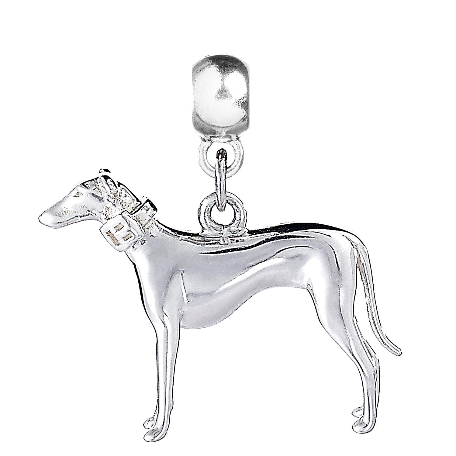 MYLEE London Greyhound Silver plated Slider Charm ML005-AS