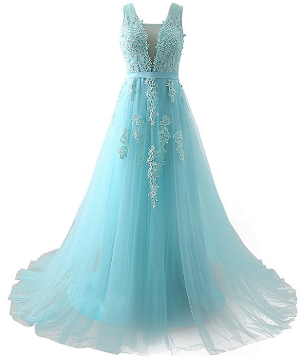 turquoise evening gown
