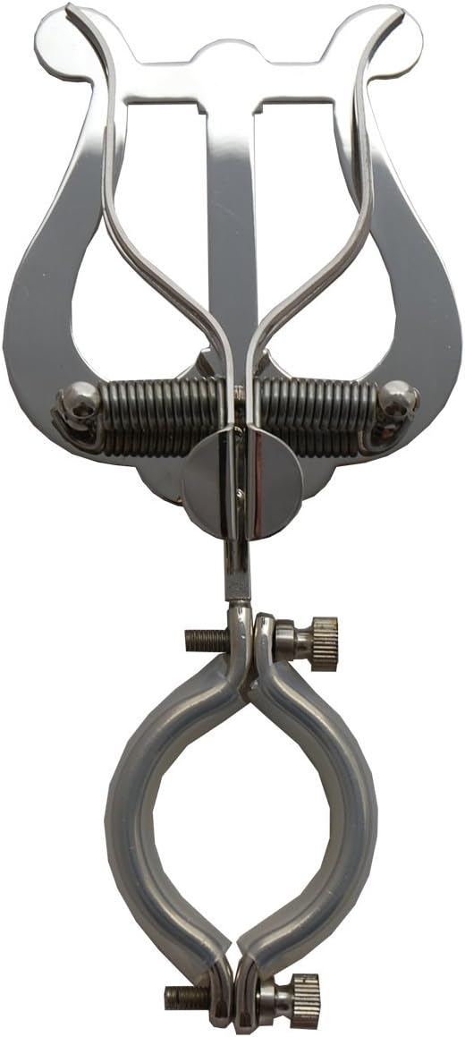 soundman Lyre Marching Lyre for Bb Music Stand (Nickel Plated) BigaMart