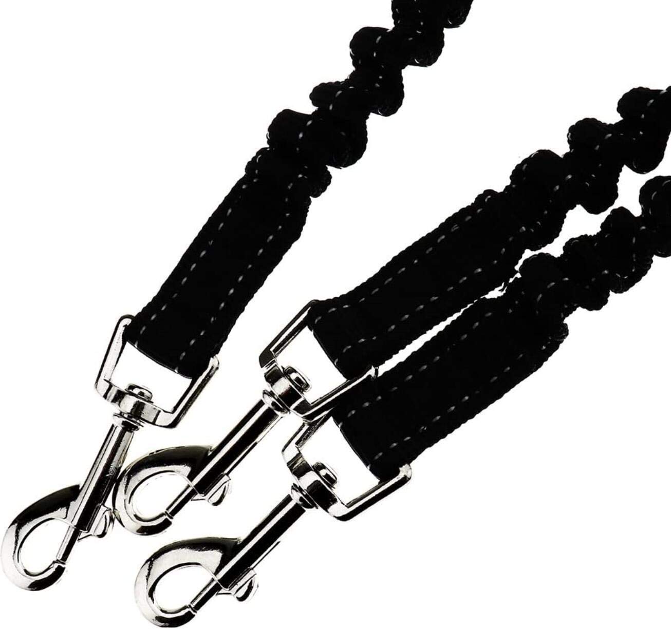 F Season Adjustable dog lead for 3 dogs, reflective elastic lead for walking, training, jogging.