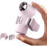 Uaunega Mini Portable Clip on Fan,100 Speeds 18000 RPM High Velocity Personal Fans with LED Display,USB Rechargeable Small Handheld Fan with Lanyard for Travel,Indoor,Outdoor