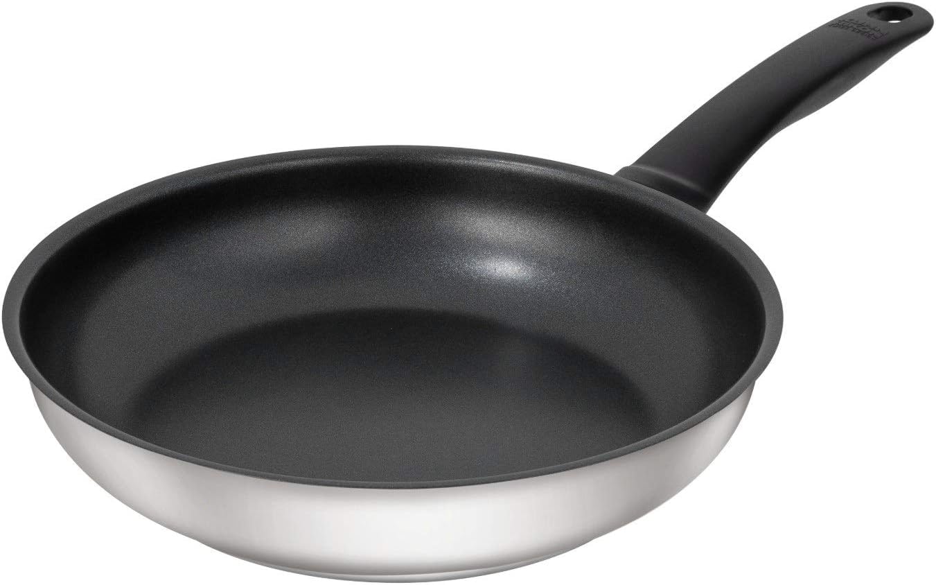 Kuhn Rikon Classic Induction Non-Stick Stainless Steel Frying Pan, 20 cm