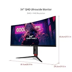 KTC 34'' Curved Ultrawide Gaming