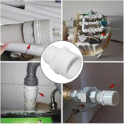 Fitvell 1-1/4" PVC Pipe Fitting Adapter Connector