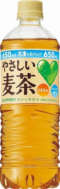 Amazon サントリー Green Da Ka Ra やさしい麦茶 650ml 24本 サントリー グリーンダカラ やさしい麦茶 650ml 24本サントリーフーズ お茶飲料 通販