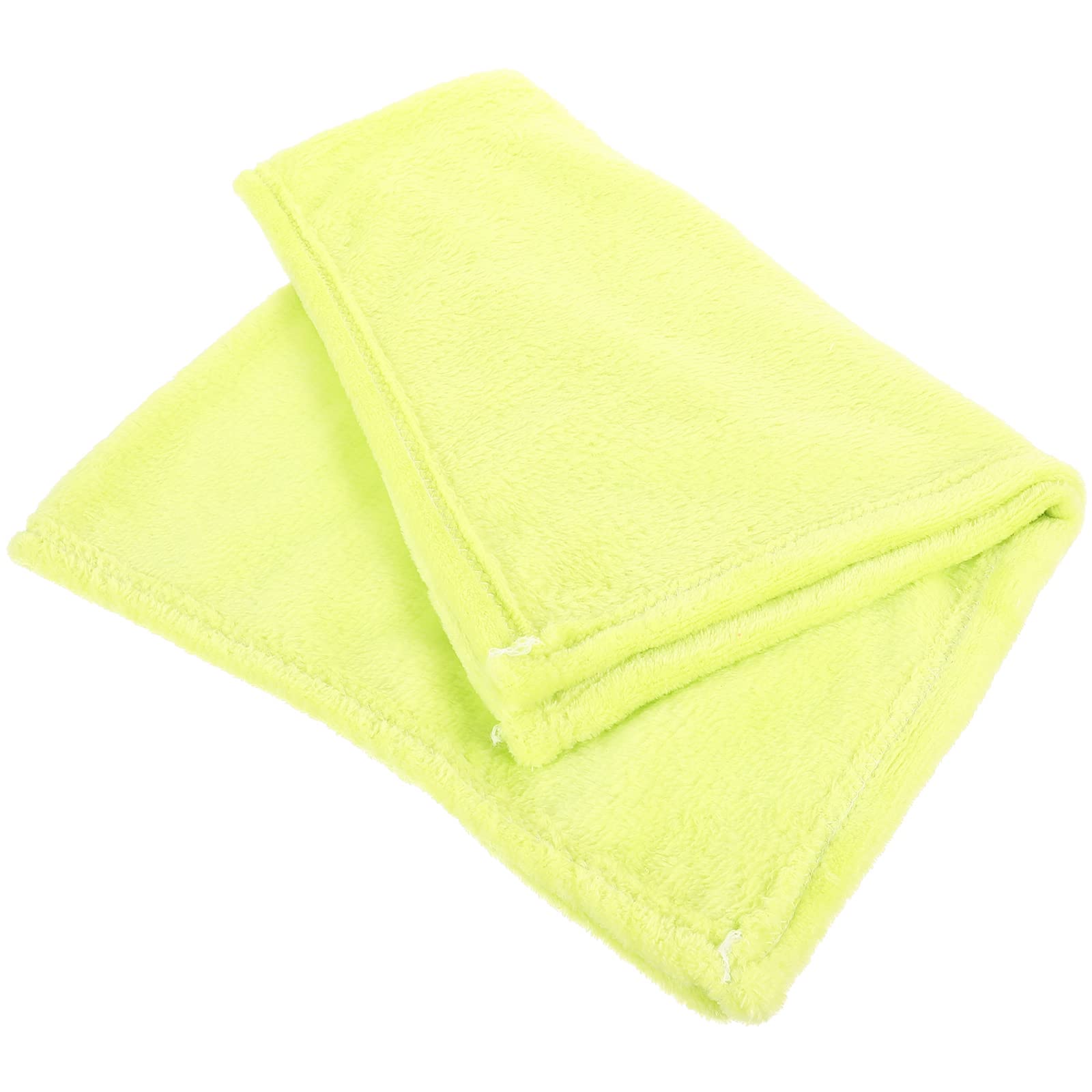 Healifty Flannel Fleece Pet Blanket, 26" x 19" Cozy Towel Pet Blanket for Dogs or Cats(Green)