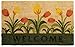 Milliard Printed Coco Coir Welcome Tulip Design Doormat/Entry Rug - 18