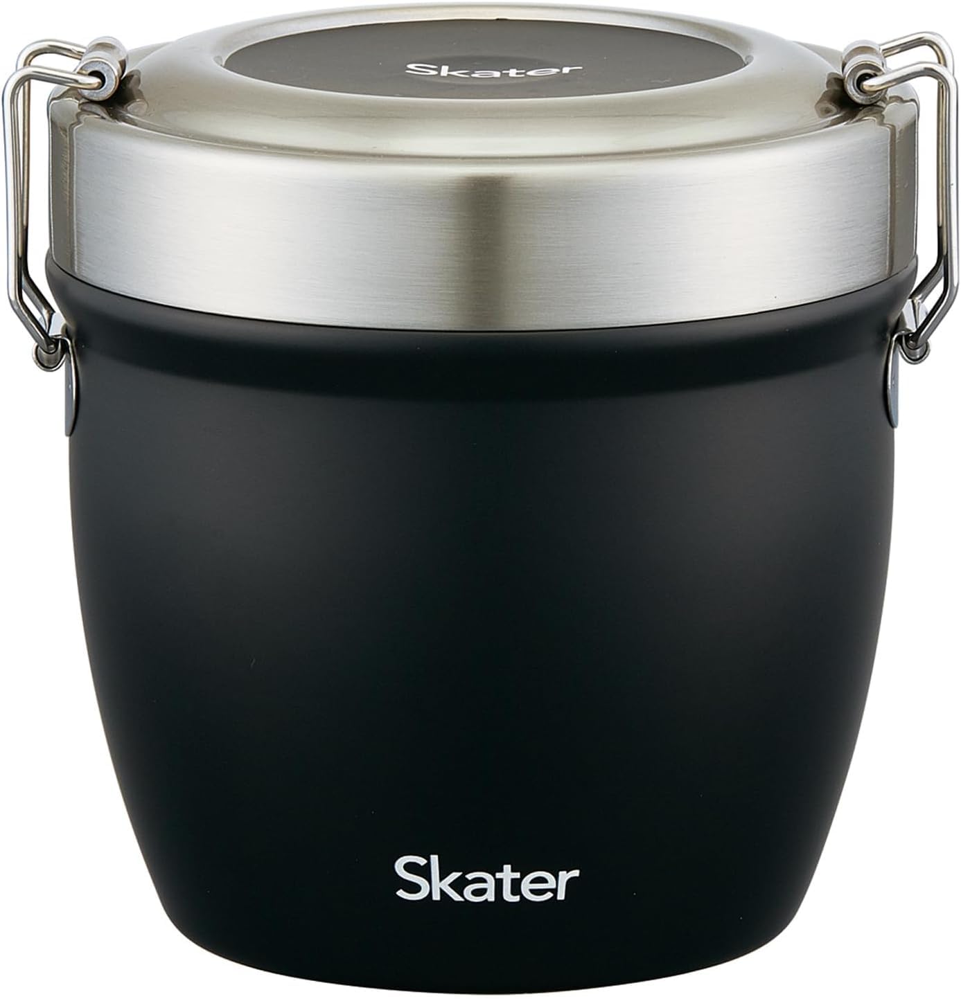 スケーター(Skater) 保温弁当箱 丼型 2段 800ml 大容量 男性 ステンレス ランチジャー 保温保冷 真空断熱構造 ブラック STLBD8AG-A商品画像