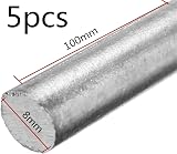 LOKIH 5pcs Zinc Rods High Purity Marine Lab Use 100mm Length 2mm-8mm Diameter view 2