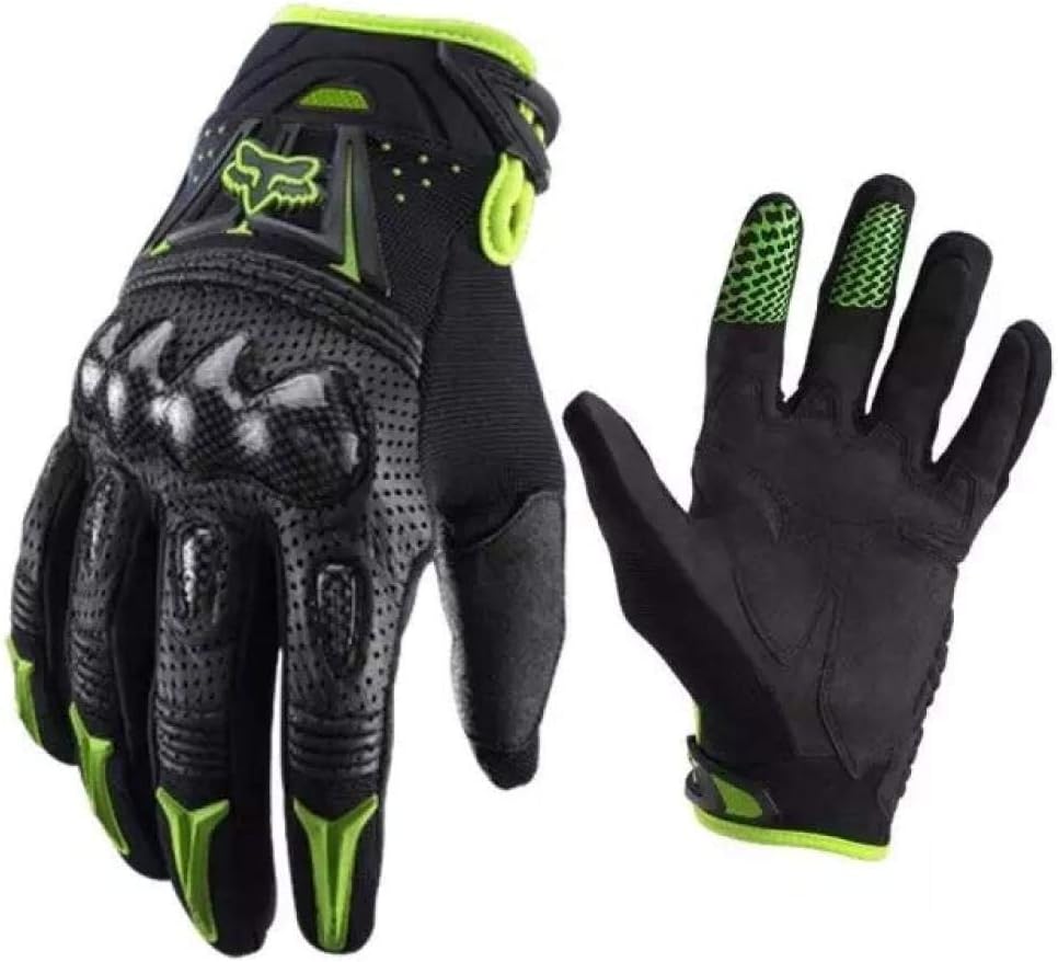 QLJ Gloves Ridding gloves Motorcycle gloves carbon fiber shell hard shell non-slip shockproof outdoor off-road riding gloves