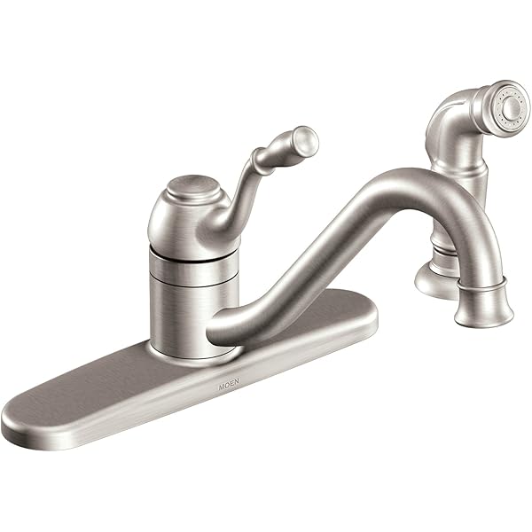 Moen CA87520SRS Kitchen Faucet with Off-Board Side Spray from ...