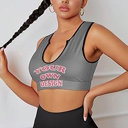 Custom Bras for Women Personalized Crop Tops with