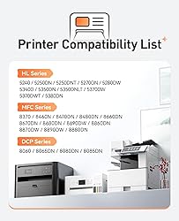 TN650 Toner Cartridge Black 2-Pack Compatible for