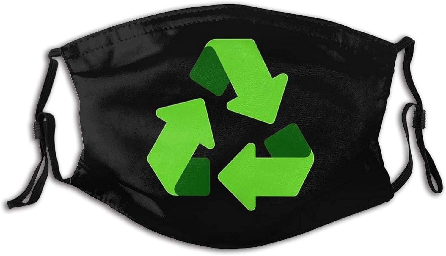 Recycling Washable Face Mask Scarf, Reusable Face Cover with 2 Filters