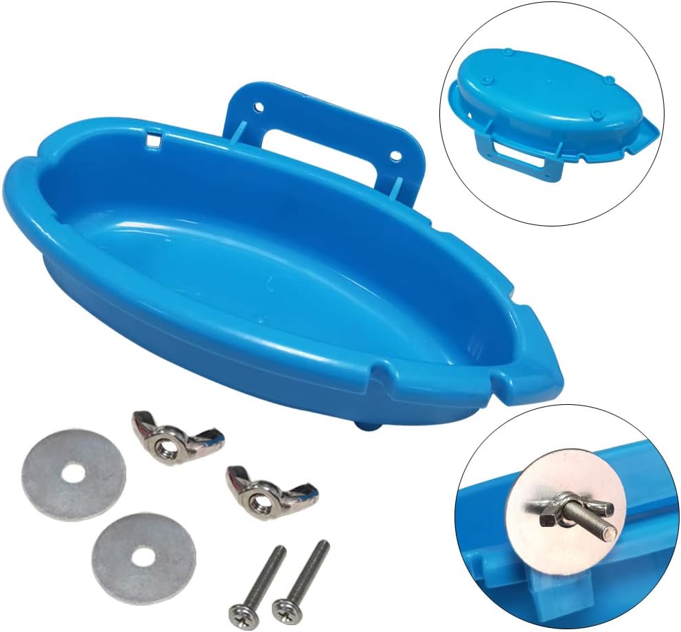 cakefly Bird Bath for Cage Bird Water Bowl Budgie Bath Tub Bird Food Feeder Shower Tray Parrots Bathing Tubs Budgie Toys Accessories for Small Birds Parakeet Canary Lovebirds Finch (Bath Tub) - Image 4