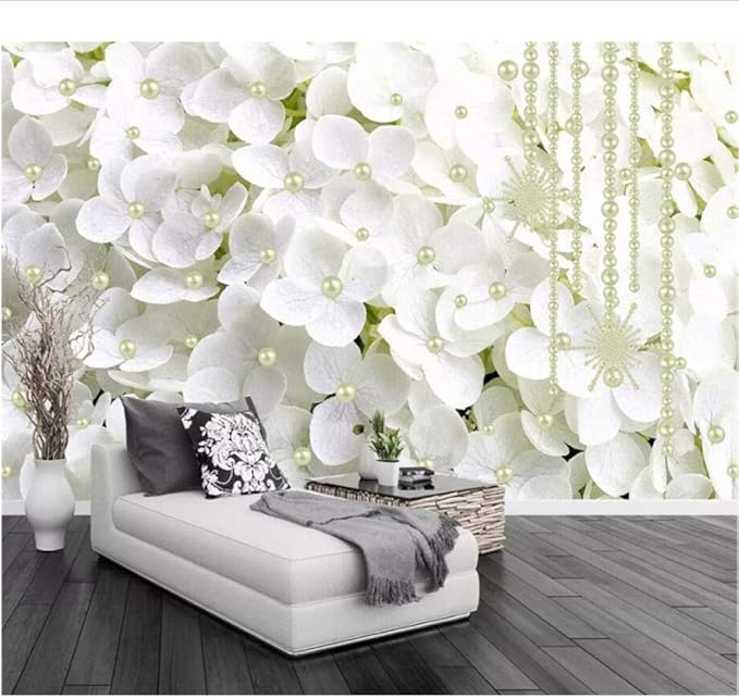 Wuyyii Fondo De Pantalla Personalizado Mural 3D Moderno Simple Flores