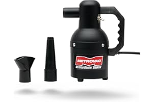 METROVAC SK-1-25 Sidekick Blower System - Heavy Duty Car & Motorcycle Cleaner, Dryer - Powerful Compact Air Duster - Portable Car Cleaning Supplies w/ 1.3 Peek HP 120V