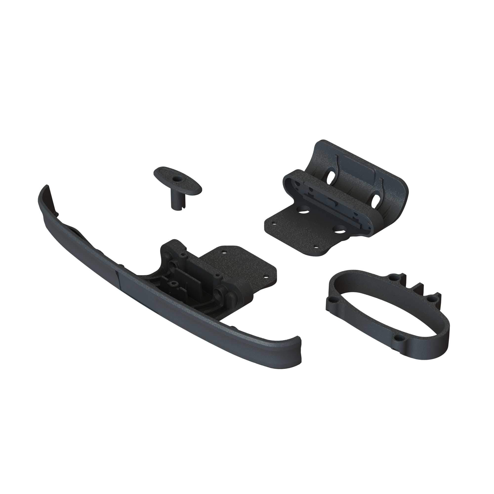 ARRMA ARA320556 Bumper and Skids Radio Control Car Spares, White/Gray/Silver