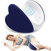 ComfyInLove Knee Pillow for Side Sleepers, Leg Pillow for Side Sleeping, Heart-Shape Memory Foam Knee Wedge Pillow, Leg Elevating Pillow for Knees, Hip, Joints, Between Legs, Blue