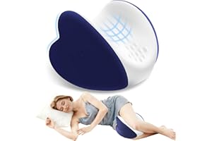 ComfyInLove Knee Pillow for Side Sleepers, Leg Pillow for Side Sleeping, Heart-Shape Memory Foam Knee Wedge Pillow, Leg Elevating Pillow for Knees, Hip, Joints, Between Legs, Blue