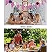 Ponwec 24 pcs Tissue Paper Pom Poms for Party and Wedding Backdrop Decorations, 6-14 inch Pink DIY Paper Flowers Crafts for Festival, Tissue Flowers Lanterns for Baby Shower and Nursery Wall dec