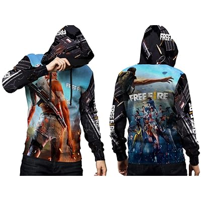 Buy 2season5 2019 New Custom Free Fire Fashion Mens Women All Over Print Pullover Hoodie Sweatshirts Online In Oman B07py6rq34