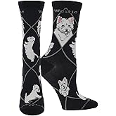 WHD Westie Crew Socks for Women & Men | Gift for Dog Lovers, Cute Pet Socks