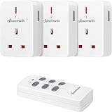 DEWENWILS Remote Control Plug Socket 13A 3120W 100ft Long Range 3 Pack