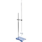 Eisco Labs Intermediate Titration Kit - 50ml Burette - Borosilicate Class B, 24" (60cm) Rod, 8"x5" Heavy Base, Clamp, Boss Head