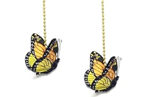 WeeZ Industries - Monarch Butterfly Ceiling Fan Pull Chain Extension Ornament 6" L (2)