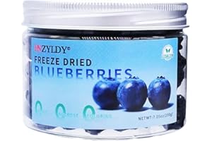 HNZYLDY Jumbo Dried Blueberries, 7 oz. per can Unsulfured, Sweetened & Non-GMO No Preservatives Great for Snacking, Baking, Oatmeal & Salads