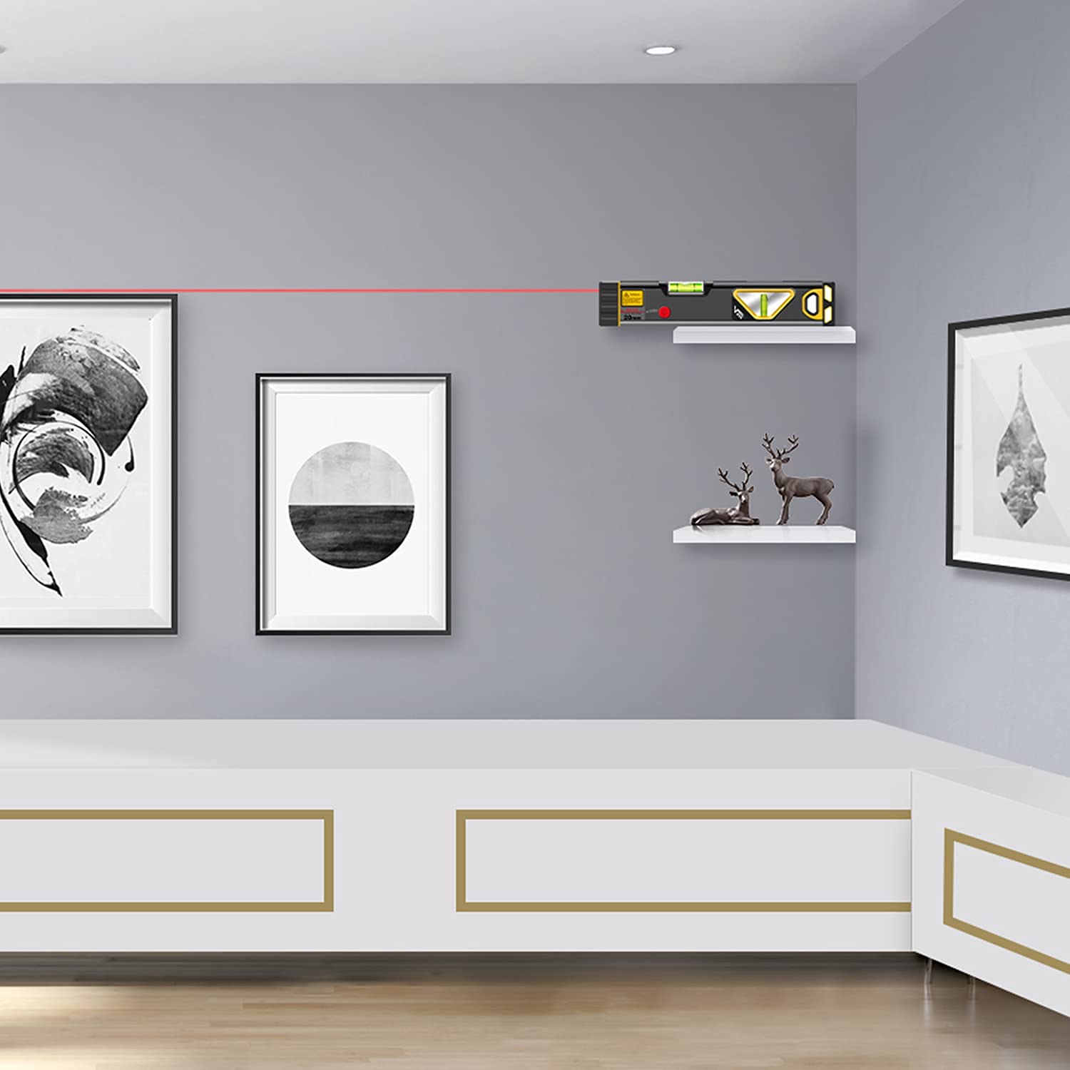 PREXISO 2-in-1 Laser Level Tool